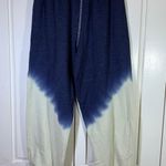 Natural Life Dip Dye Comfy Jogger Sweatpants Women Small Blue Casual Lounge Photo 0