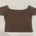 John Galt  Women’s Crop Top- Brown Photo 0