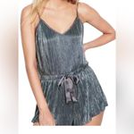 Victoria's Secret Victoria’s Secret metallic romper‎ in a gunmetal grey shade size M Photo 1