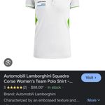 2025 Automobili Lamborghini Squadra Corse Women's Team Polo Shirt macacron White Size M Photo 7