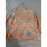 Coldwater Creek  Women's Jacket Size 10 Button Front Long Sleeve Floral Blazer Photo 8