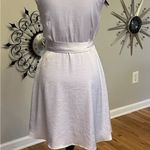 Aritzia Wilfred Mademoiselle Dress Ice Lavender Satin Wrap S Purple Photo 6