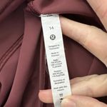 Lululemon Power Thru High Rise Shorts 6" Red Merlot Biker Athletic Women's 14 Photo 4