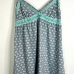 XOXO Gray Lace Trim Babydoll Nightie Sleep Dress Small Adjustable Straps Cute Photo 2