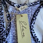 Elan NWT  - GREY MULTI LEOPARD PRINT DESTRUCTED HEM TANK TOP Photo 11