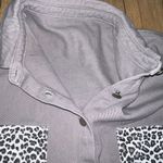 Gray cheetah print jacket Size L Photo 2