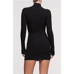 SKIMS  Soft Lounge Turtleneck Long Sleeve Minidress Size 2X Black Mock Neck Dress Photo 1