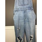 Wild Fable Overalls Womens Large Light Wash Denim Bib Distressed Ripped Jeans Photo 2