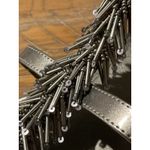 Kenneth Cole Reaction  Gladiator 9.5‎ Silver Sandals Fringe Beaded Flats Fringe Photo 5