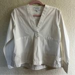 Derek Lam Derek‎ Lam 10 Crosby 2 White Vneck Front Pocket Cotton Pullover Shirt Photo 4