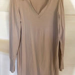 EXPRESS  Tan Long Tunic Sweater Dress - Size Medium‎ Photo 0