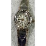 Oval Face Quartz Womens‎ Silver & Gold Tone Elegant Watch 22508 S60 Photo 7