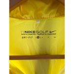 Nike Yellow Funnel Collar Women's Small Golf Short Sleeve Sweat Wick Dri Fit Photo 2