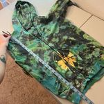 Kathmandu Imports Green & Blue Tye Die Zip Up Hooded Sweatshirt Size small Photo 8