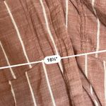 Abercrombie & Fitch Pink White Striped Button Down Shirt Photo 2