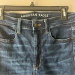 American Eagle  Dark Wash Super Hi Rise Jeggings Size 8 Photo 1