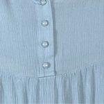 Lily White Boho Cottagecore Pullover Blouse 2X Soft Rayon Blue Lace Feminine Nautical Beach Photo 4