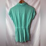 She & Sky  Aqua Romper Size Medium Photo 3