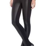 BCBGMAXAZRIA Black Women's Faux Leather Leggings Photo 3