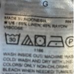 Old Navy  White Linen Blend Ankle Pants Drawstring Waist Women’s Size Large Photo 7