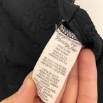 VINTAGE VTG VANITY FAIR Solid Black Textured Floral Semi Sheer Tank Top Small SM Photo 3