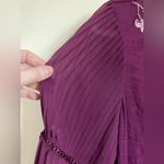 White House | Black Market 🌞 Maroon Embroidered Floral Lace Long Sleeve Blouse #Gr Photo 8