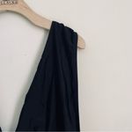 J.Crew  Black Plunge V-Neck One Piece Swimsuit size 16 Photo 2