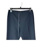 Moschino  Black Seamless Side Zip Tie Front‎ Straight Leg Trouser Pants Size 4 Photo 2