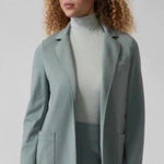 Athleta  Eastbound Blazer Womens 20 Pointe Knit Open Tencel Lyocell Stretch Green Photo 0