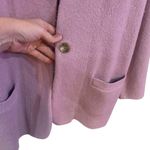J crew wool blend cardigan blazer purplish pink pockets one button medium Photo 4