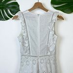 ZARA Embroidered Eyelet Open Work Midi Dress Photo 9
