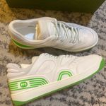 Gucci Basket Low White Demetra Green Size 39 Photo 1