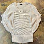 Vertigo  Cream Short Sleeve Batwing Dolman Oversized Sweater Extra Small Photo 2