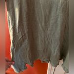 Free People Olive Green Asymmetrical Hem Relaxed Tee XS Photo 6