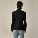 J.Crew Regent Long Sleeve Single Button Wool Suit Coat Jacket Blazer 2T Black Photo 4