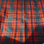 Charter Club  Green & Red Fringe Trim Plaid Reversible Blanket Scarf Women Sz OS Photo 6