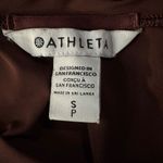 Athleta Small Top Activewear Long Sleeves Stretch Crew Neck Lightweight Maroon Photo 5