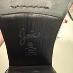 Joie  Loren Fringe Gray Suede Chunky Heel Booties Size 38 Western Boho Photo 7