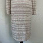 Chico's Kennedy Subtle Striped Textured Open Front Long Cardigan Photo 10