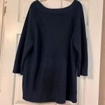 Avenue  Design Sweater Collection Blue Ribbed 3/4 Sleeve 22/24 Sweater Photo 2
