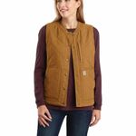 Carhartt Women's Rugged Flex® Relaxed Fit Canvas Insulated Rib Collar Vest Photo 10