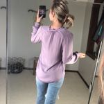 Simply Vera : Lavender Smocked Long sleeve Blouse Photo 1