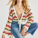 Blue Rain x Francesca’s Crochet Sweater Photo 0