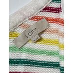 Loft Rainbow Striped Button Sweater Tank Top Sz M Women Photo 8