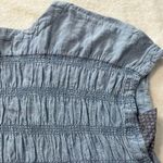 Maeve Anthropologie   Dress Size Medium Boho Preppy Embroidered Gauze Crinkle Photo 14