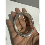 Crossover‎ Silver Tone Cable Bracelet Jewelry Hinged Bangle 7" NWOT Photo 3