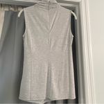 Elie Tahari NWT Sleeveless Twist Neck Knit Heather Gray Small Photo 3