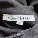 CLOTHES By Sara Sturgeon Fancy Black Zipper On Side Skirt Deep Pockets SZ 2 Photo 6