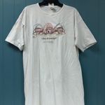 Vtg Harrison sleeping puppies I Don't Do Mornings LAS VEGAS nightshirt dog shirt White Size undefined Photo 1