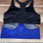 Nike  Womens Dri-Fit‎ Scoop Neck Racerback Sports Bra Set of 2 Blue Black Large Photo 4